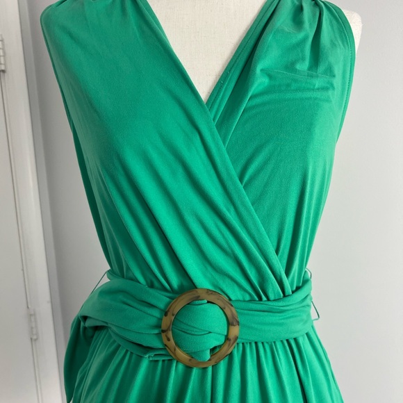BB Dakota Green Sleeveless Romper - Picture 5 of 9
